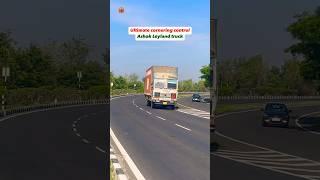 Ultimate cornering control, Ashok Leyland truck, outer ring road highway Nagpur Bypass