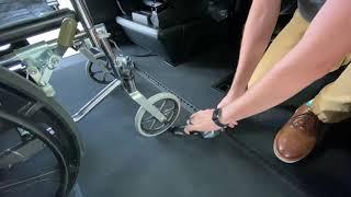 Demo - Q'Straint Retractable Wheelchair Tie-Downs To Secure Wheelchair | Superior Van & Mobility