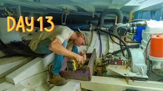 Propshaft Protection & the Coolest bathroom build for Yabá — Sailing Yabá 244