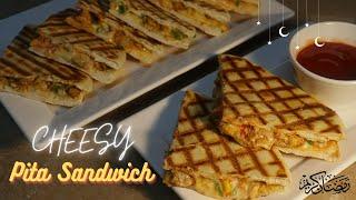 Easy And Delicious Cheesy Pita Sandwiches | Easy Ramadan Recipes | Ramadan Diaries