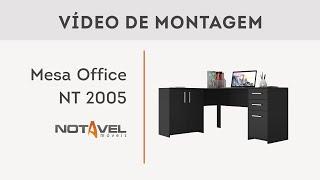 VÍDEO DE MONTAGEM MESA OFFICE NT 2005 - NOTÁVEL MÓVEIS