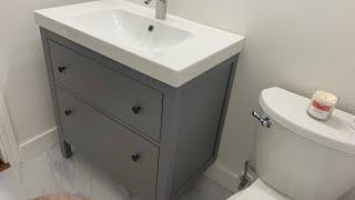 HOW TO install IKEA Hemnes / Odensvik / Dalskär bathroom vanity