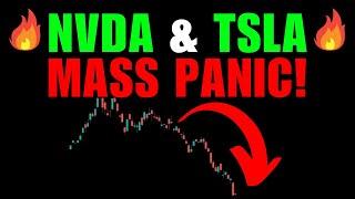  #NVDA and #TSLA STOCK  IN MASS PANIC MODE! SELL?!