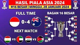 Hasil Piala Asia 2024 - Indonesia vs Australia - Bagan 16 Besar Piala Asia 2023