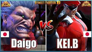 Street Fighter 6 Daigo (#1AKUMA )  Vs  KEI.B (M Bison) Top Room MatchFightingGameWorldX