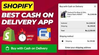 How to add Cash on Delivery button in Shopify | Add one page COD Checkout in Shopify