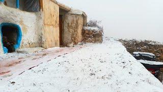 DAĞ EVİ YAZLIK BALKON BİTTİ KAR YAĞIŞI BAŞLADI