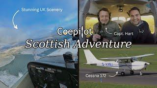 2 PILOTS, 2 COUNTRIES, 1 CESSNA! Scotland - England Ferry Flight Mission [HD Pilot VLOG | ATC Audio]