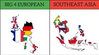Big 4 European Countries vs Southeast Asia | Southeast Asia vs Big 4 European Countries