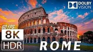 ROMA, ITALY  | 8K HDR Drone Footage (AI) - Inspiring Cinematic Music