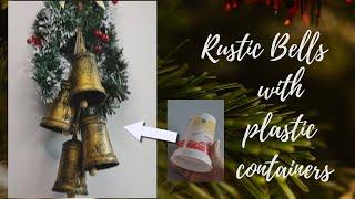 RUSTIC CHRISTMAS DECOR DIY ANTIQUE BELLS  RECYCLING IDEAS  CHRISTMAS CRAFTS Crafts and Recycling