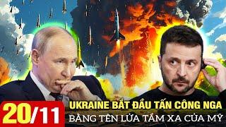 Điểm nóng Quốc tế sáng 20/11: Ukraine bắt đầu tấn công Nga bằng tên lửa tầm xa của Mỹ