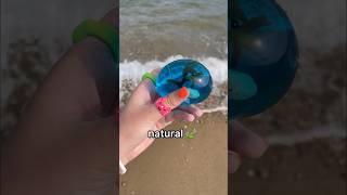 I Made an OCEAN NANO TAPE BUBBLE at the BEACH! ️🫧 *DIY satisfying nano tape squishy*