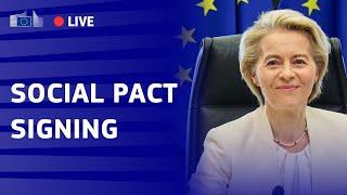 President von der Leyen on the signing of the new Pact for European Social Dialogue