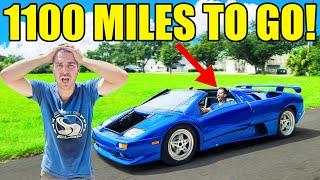 I Fixed My LS Lamborghini & Tried Driving It 1100 Miles Back Home! Ended HORRIBLY! I'M DONE!