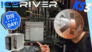 Turning Watts into Wealth! Firing up the ICERIVER KS3 KASPA KING! ASIC Miner | $170 Daily Gains!