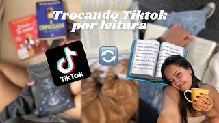 Troquei o tempo no Tiktok por leitura durante 1 semana