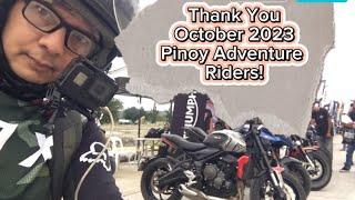 Thank You October 2023 Pinoy Adventure Riders!