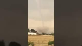 Tornado in Serravalle Scrivia, Province of Alessandria, NW Italy today, July 5!