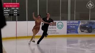 2024 Skate Canada Challenge. Novice FD. Olivia Cornell/ Alexandre Emery