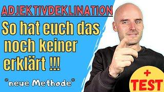 Adjektivdeklination einfach gemacht | Neue Methode | Deutsch lernen