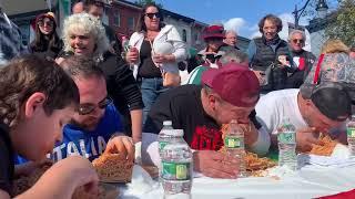 Spaghetti eating contest