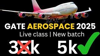 New Batch GATE Aerospace Engineering 2025 | Full preparation | live coaching online class | Viru sir