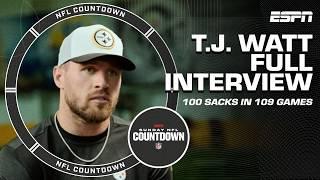 T.J. Watt on following in Reggie White's defensive footsteps and more  [INTERVIEW] | NFL Countdown