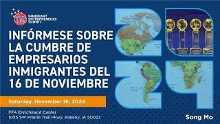 Infórmese sobre la Cumbre de empresarios inmigrantes del 16 de noviembre