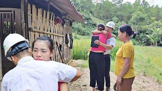 The poor girl was in tears and ran to hug the engineer when he appeared