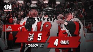 3/15/25 Highlights Maine Mariners 4 - Adirondack Thunder 5 OT