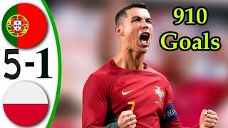 Portugal Vs Poland (5-1) EXTENDED HIGHLIGHTS cristiano ronaldo Goal 910 Uefa Nations League