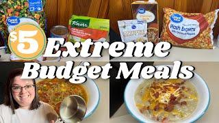 $5  EXTREME BUDGET DINNERS || SOUP EDITION || FEEDING YOUR FAMILY ON A BUDGET