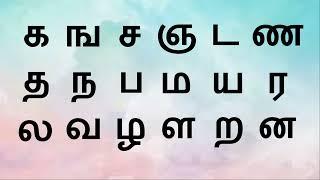 தமிழ் உயிர்மெய் எழுத்துக்கள் | Tamil Uyirmei ezhuthukkal |  | க ங ச ஞ | kanacha | Tamil Alphabets ||