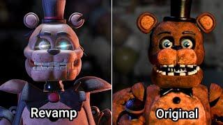 Revamped Withered Animatronics Vs Original