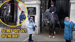  UNBELIEVABLE!! GUNNER SHOUTS 5 times at them then USES her horse to GET ONE OF THEM OUT OF THE BOX