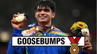 Neeraj Chopra won Gold Medal in Javelin throw at Tokyo Olympics | India National Anthem Moment