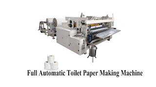 Semi auto toilet paper kitchen towel making machine production line