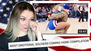 New Zealand Girl Reacts to US SOLDIERS COMING HOME 