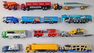 Toy Truck Collections for Toddlers with Tomica minicars | Learn Truck for Children - Truck for kids