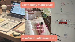 Toxic study motivation videos // academic validation