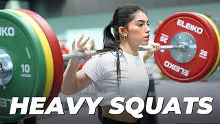 TOP Women HEAVY SQUATS Compilation | 2023-2024 Competition Highlights