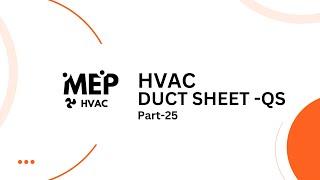 Master Duct Quantity Survey in HVAC | MEP HVAC AutoCAD Tutorial for Beginners