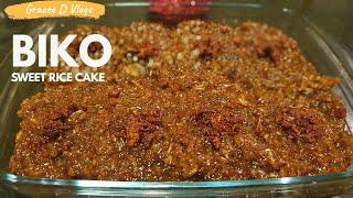 HOW TO COOK BIKO RECIPE(SWEET RICE CAKE) | EASY FILIPINO FOOD SNACKS