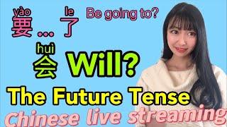 Future tense in Chinese? Part1 How to use 要yao...了le and 会hui