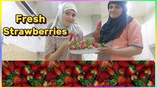 Fresh Strawberries/Healthy/ASMR/Precious  M Vlog