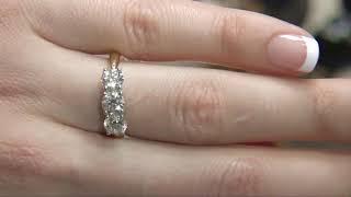 MD063 Multi Stone Diamond Engagement Ring