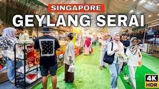 4K - Geylang Serai Extravaganza | Most Popular Night Market in Singapore 