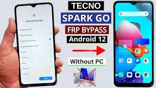 Tecno Spark Go Frp Bypass Android 12 Without PC | Google Account Unlock | Tecno BF7 Frp Unlock