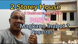 2 Storey House 3BR and 2 CR Magkano Ang inabot/ nagastos